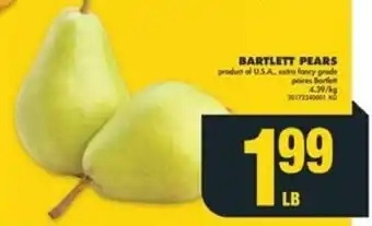 No Frills BARTLETT PEARS offer