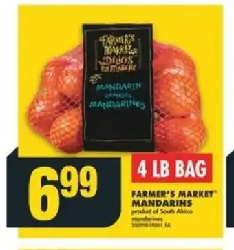 No Frills FARMER'S MARKET MANDARINS offer