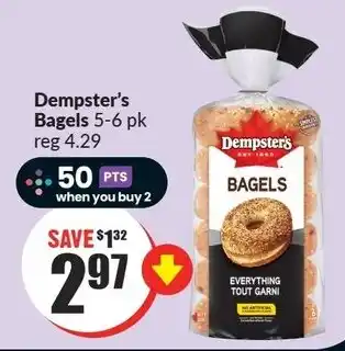 FreshCo Dempster's Bagels 5-6 pk offer
