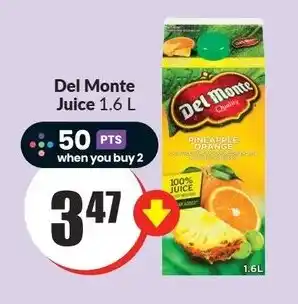 FreshCo Del Monte Juice 1.6 L offer