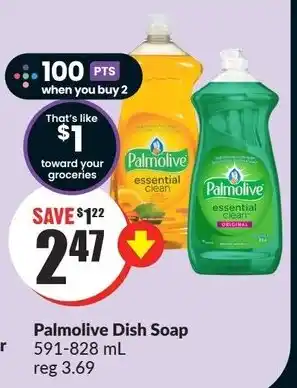 FreshCo Palmolive Dish Soap 591-828ml offer