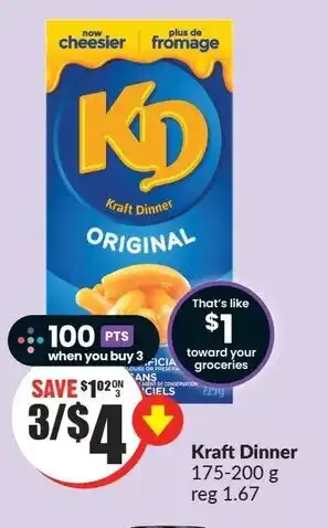 FreshCo Kraft Dinner 175-200g offer