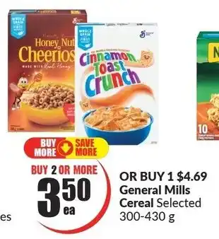 FreshCo General Mills Cereal Selected 300-430g offer