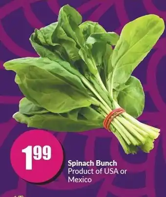 FreshCo Spinach Bunch offer