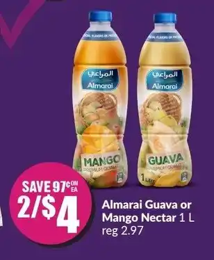 FreshCo Almarai Guava or Mango Nectar 1L offer