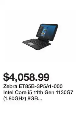 Newegg Zebra et85b-3p5a1-000 intel core i5 11th gen 1130g7 (1.80ghz) 8gb memory 128gb flash storage 12.0 2160 x 1440 rugged tablet p offer