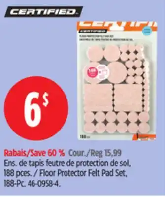 Canadian Tire Floor protector felt pad set offer