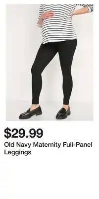 Old Navy Old navy maternity full-panel leggings offer