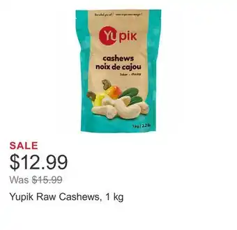 Costco Yupik raw cashews, 1 kg offer