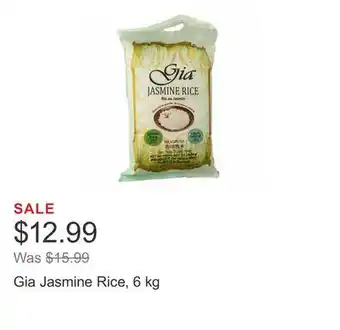 Costco Gia jasmine rice, 6 kg offer