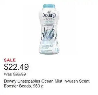 Costco Downy unstopables ocean mist in-wash scent booster beads, 963 g offer