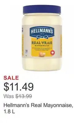 Costco Hellmann's real mayonnaise, 1.8 l offer
