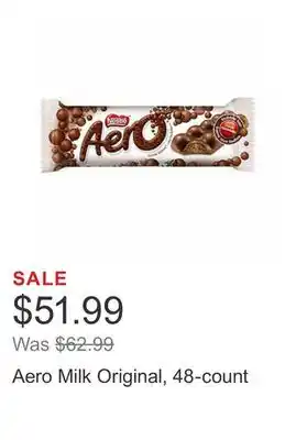 Costco Aero milk original, 48-count offer