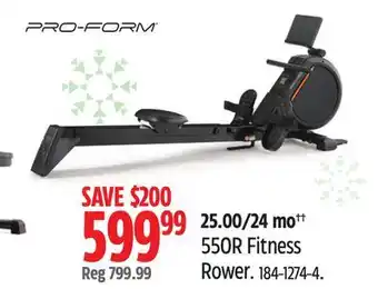 Canadian Tire Proform 550r fitness rower offer