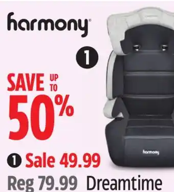 Canadian Tire Harmony dreamtime deluxe high-back booster offer