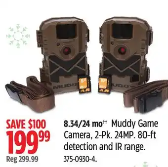 Canadian Tire Muddy game camera, 2-pk offer