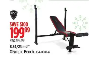 Canadian Tire Cap barbell olympic bench offer