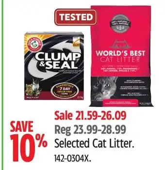 Canadian Tire World's best selected cat litter offer