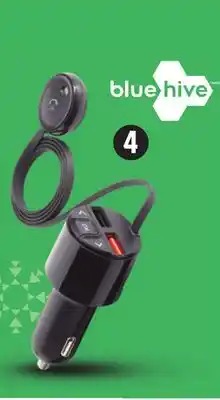 Canadian Tire Bluehive bluetooth fm transmitter with pro mic offer