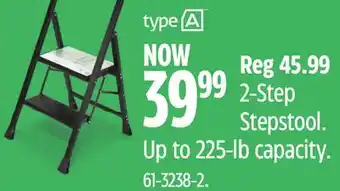 Canadian Tire Type a 2-step stepstool offer