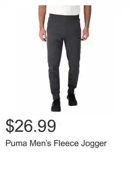 Costco Puma men's fleece jogger offer