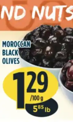 Marché Adonis Moroccan black olives offer
