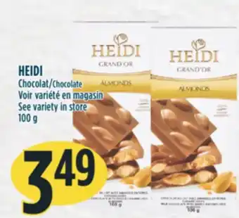 Marché Adonis Heidi chocolate offer