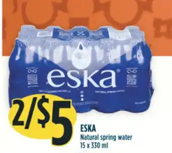Marché Adonis Eska natural spring water offer