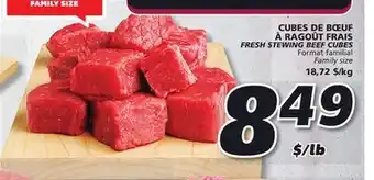 IGA Fresh stewing beef cubes offer