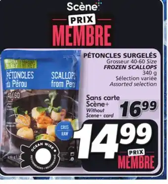 IGA Frozen scallops offer