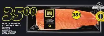 IGA Prix club without skin fresh atlantic salmon fillet offer