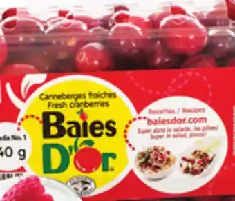 IGA Fresh cranberries offer