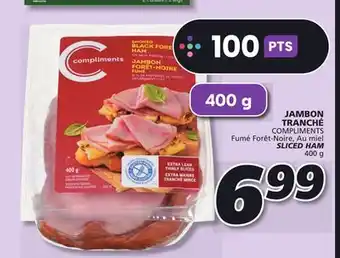 IGA Compliments sliced ham offer