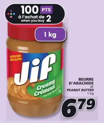 IGA Jif peanut butter offer