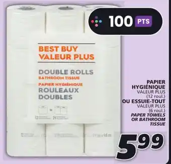 IGA Valeur plus paper towels offer