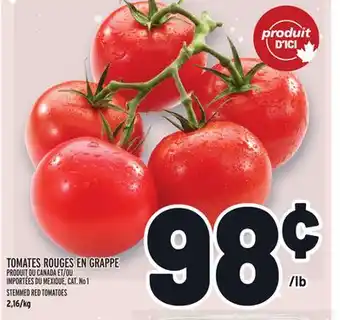 Metro Tomates rouges en grappe | stemmed red tomatoes offer