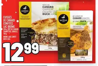 Metro Cuisses de canard confites lac brome | brome lake confit duck legs offer