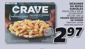 IGA Crave frozen breakfast or dinner offer