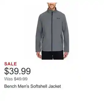Costco Bench men's softshell jacket offer