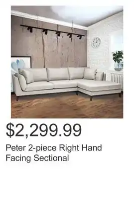 Costco Peter 2-piece right hand facing sectional offer