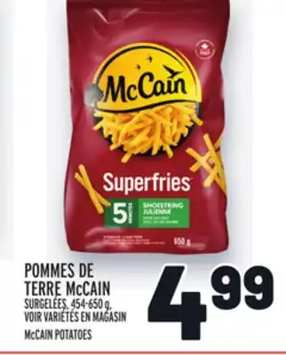 Metro Pommes de terre mccain | mccain potatoes offer