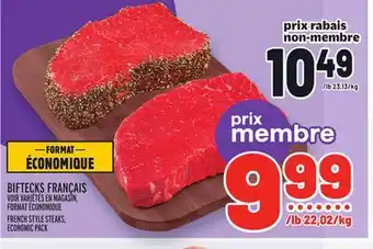 Metro Biftecks français | french style steaks offer