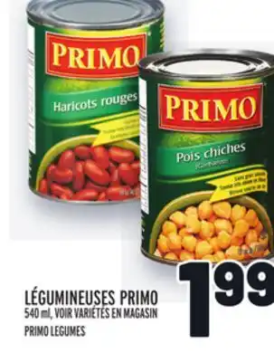 Metro Légumineuses primo | primo legumes offer
