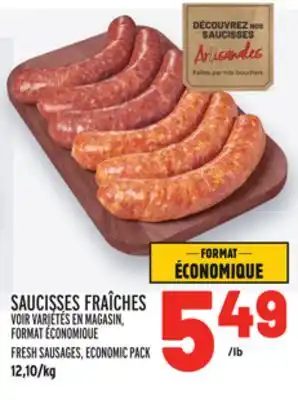 Metro Saucisses fraîches | fresh sausages offer