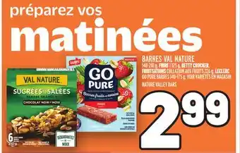 Metro Barres val nature | nature valley bars offer