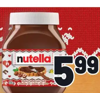 Metro Tartinade nutella | nutella spread offer