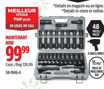 Canadian Tire Maximum impact socket set offer