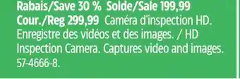 Canadian Tire Maximum hd inspection camera offer