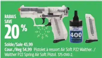 Canadian Tire Walther walther p22 spring air soft pistol offer