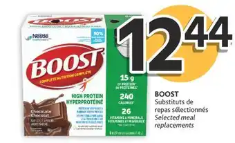Brunet Boost substituts de repas sélectionnés offer